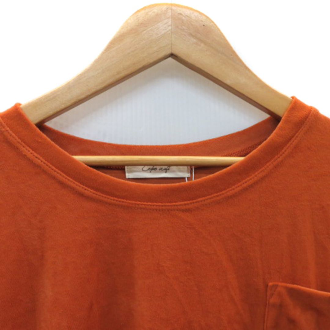 CEPO(セポ)のセポ Tシャツ カットソー 七分袖 ラウンドネック 無地 オーバーサイズ M  レディースのトップス(その他)の商品写真