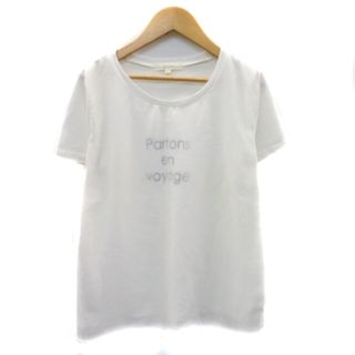 グローブ(grove)のグローブ Tシャツ カットソー 半袖 ラウンドネック プリント M 白 ホワイト(Tシャツ(半袖/袖なし))