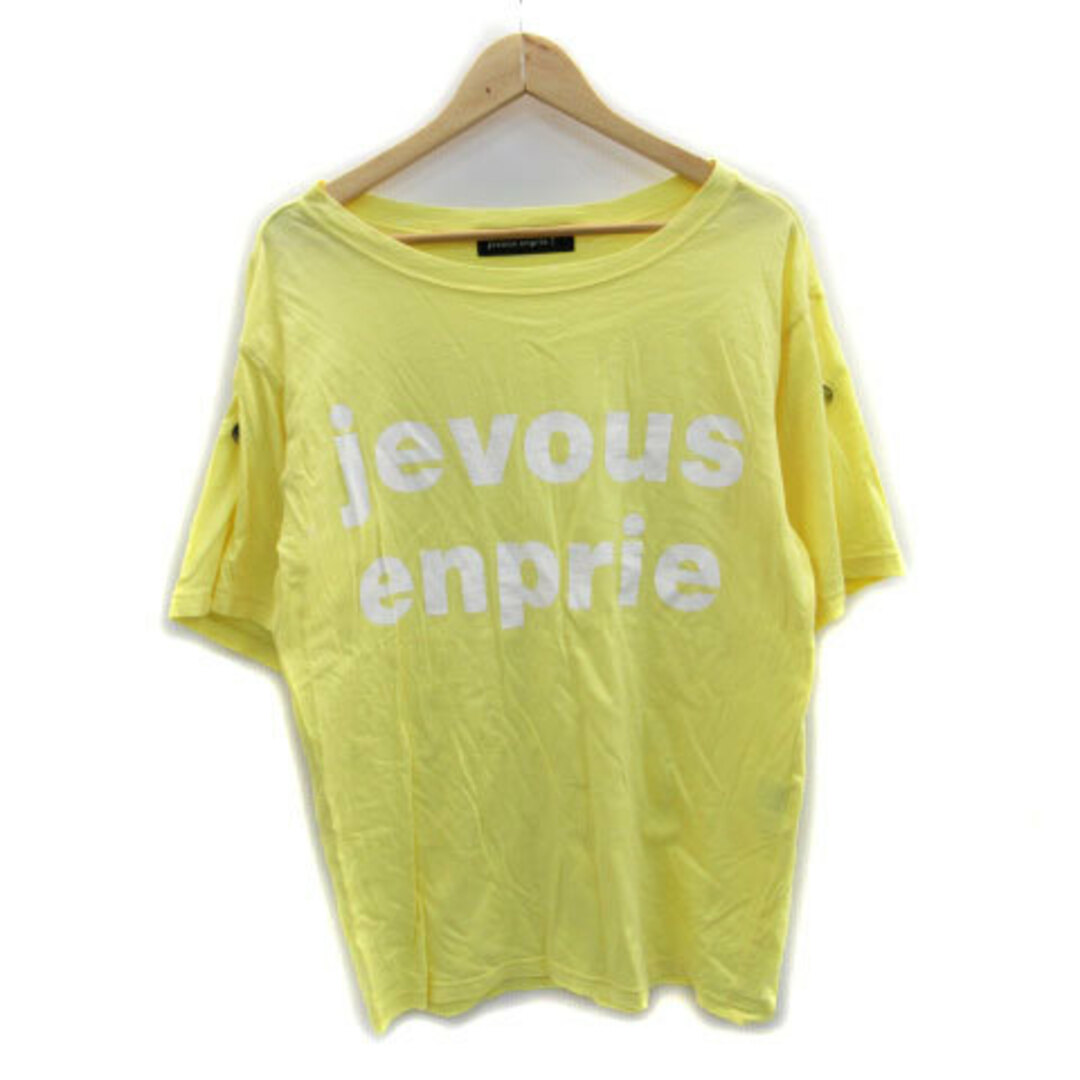 jevous enprie!(ジュヴゾンプリ！)のジュヴゾンプリ Tシャツ カットソー 半袖 ラウンドネック ロゴ 1 イエロー メンズのトップス(Tシャツ/カットソー(半袖/袖なし))の商品写真