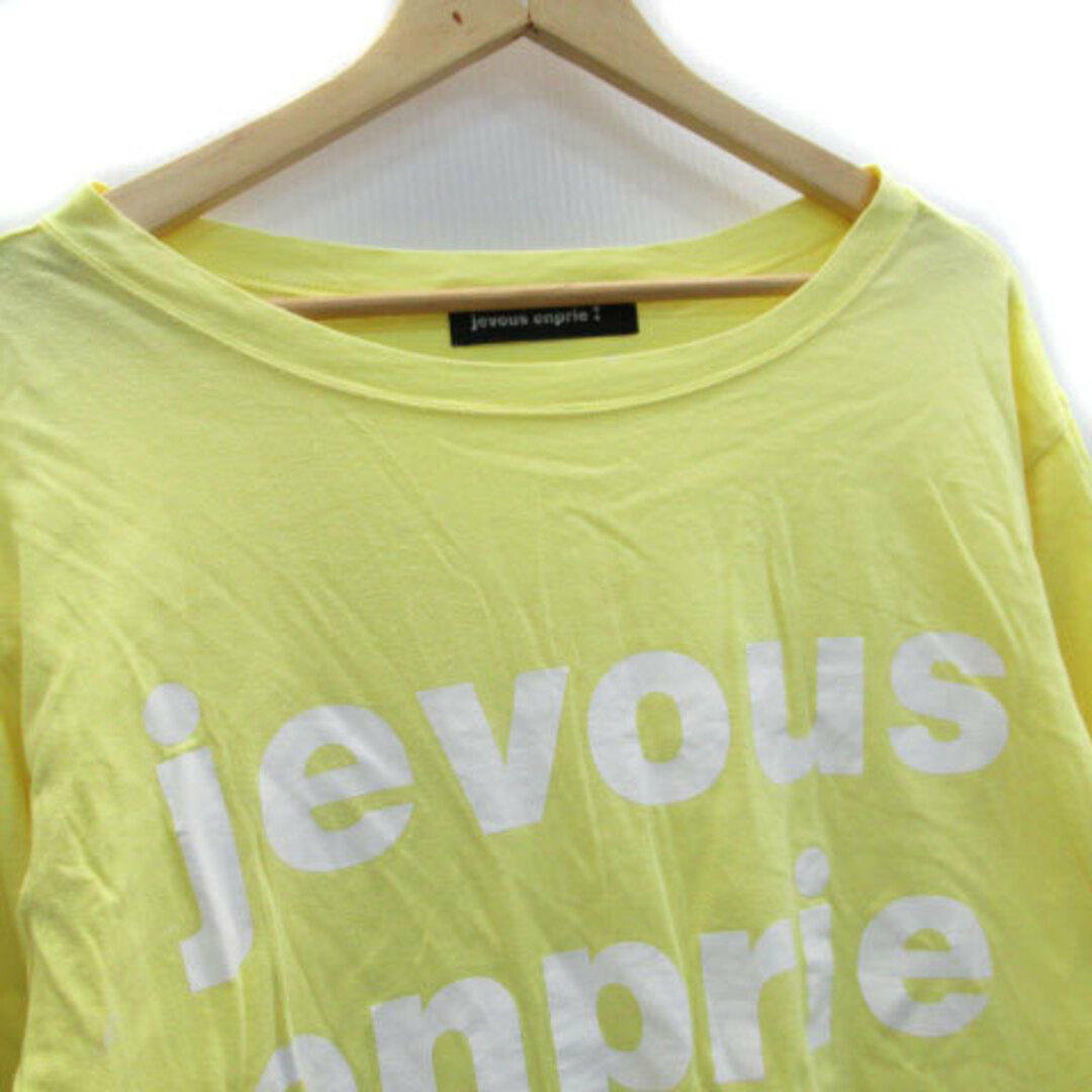 jevous enprie!(ジュヴゾンプリ！)のジュヴゾンプリ Tシャツ カットソー 半袖 ラウンドネック ロゴ 1 イエロー メンズのトップス(Tシャツ/カットソー(半袖/袖なし))の商品写真