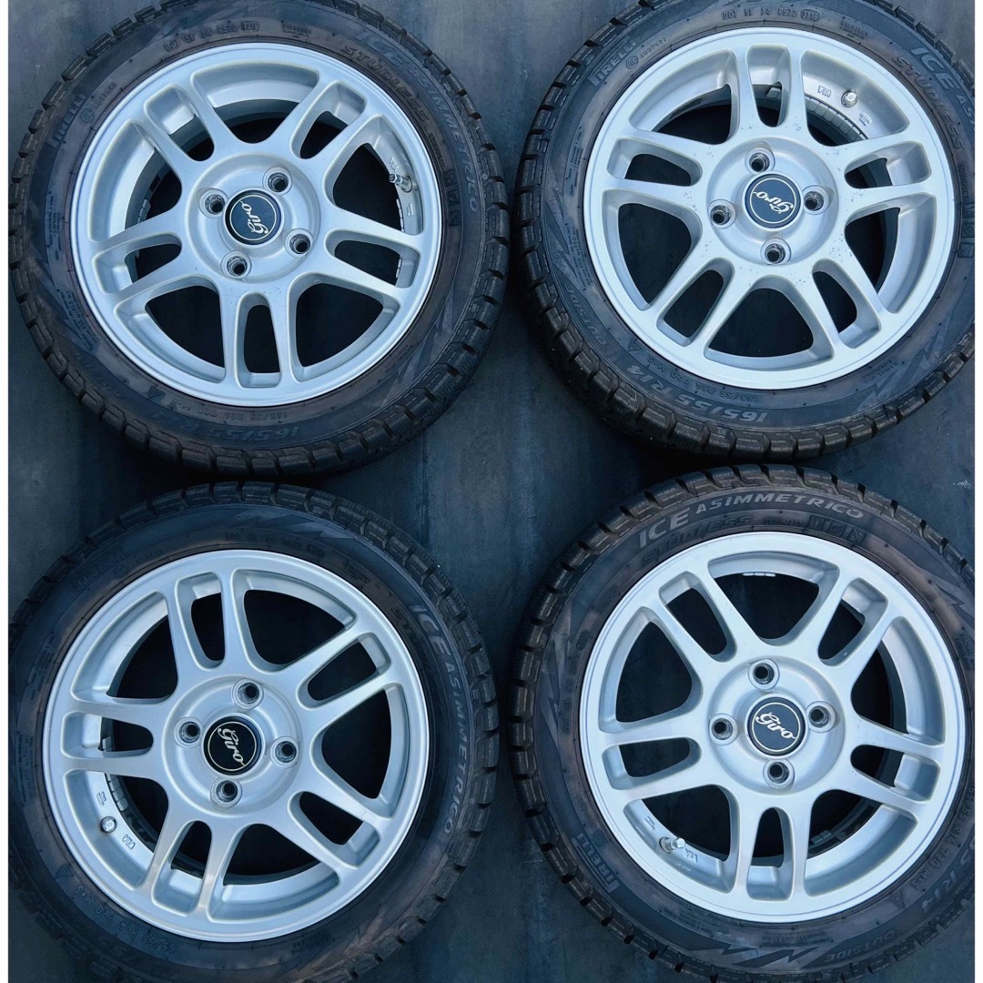 軽自動車　スタッドレスタイヤ4本セット　165/55R14 14インチ　冬タイヤ