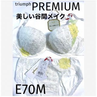 トリンプ(Triumph)の【新品タグ付】トリンプ／プレミアムゴールドレーベルE70M（定価¥13,310）(ブラ&ショーツセット)