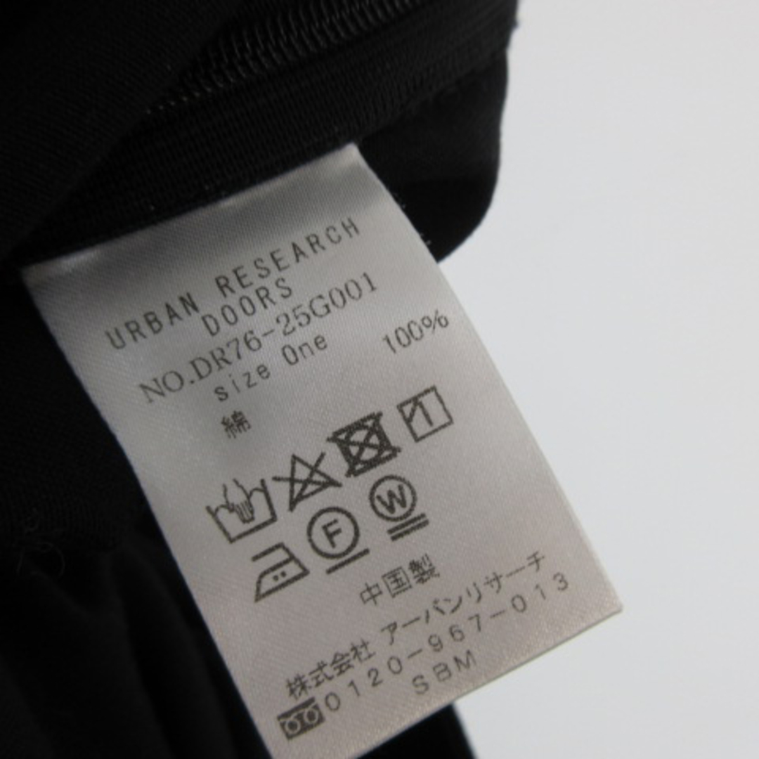 URBAN RESEARCH DOORS(アーバンリサーチドアーズ)のURBAN RESEARCH DOORS ロングスカート チノフレアスカート 黒 レディースのスカート(ロングスカート)の商品写真