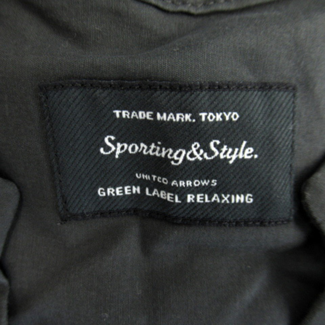 UNITED ARROWS green label relaxing(ユナイテッドアローズグリーンレーベルリラクシング)のグリーンレーベルリラクシング ブラウス シャツ スリットネック チャコールグレー レディースのトップス(シャツ/ブラウス(長袖/七分))の商品写真