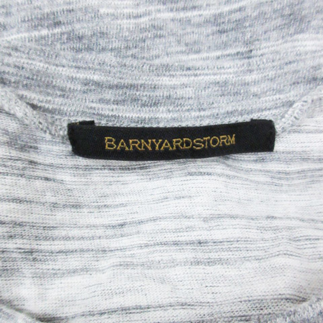 BARNYARDSTORM(バンヤードストーム)のバンヤードストーム ワンピース ロング ノースリーブ 1 グレー 白 /FF17 レディースのワンピース(ロングワンピース/マキシワンピース)の商品写真