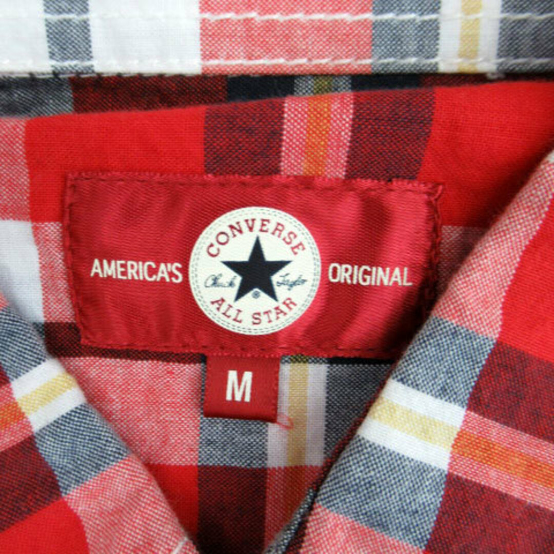 CONVERSE(コンバース)のコンバース CONVERSE カジュアルシャツ チェック柄 M マルチカラー 赤 メンズのトップス(シャツ)の商品写真