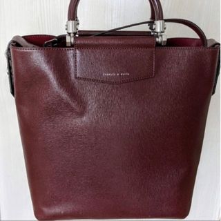 チャールズアンドキース(Charles and Keith)のCHARLES&KEITH　ボルドーバック(トートバッグ)