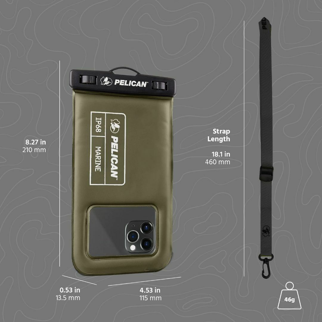 その他【色: 4個セット - Stealth Black】Pelicanスマホ スマフ