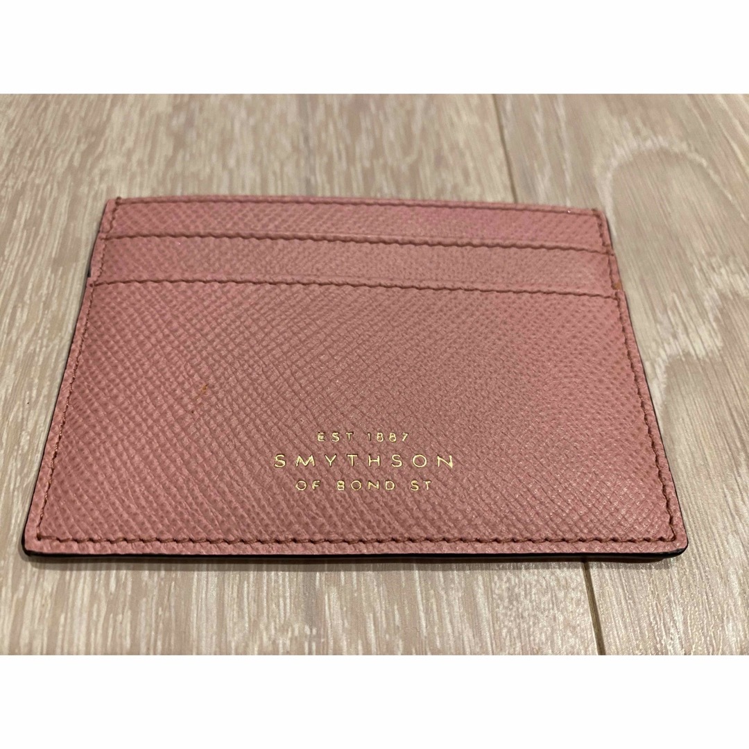 Smythson(スマイソン)のSmythson Panamaレザーフラットカードホルダー ② レディースのファッション小物(名刺入れ/定期入れ)の商品写真