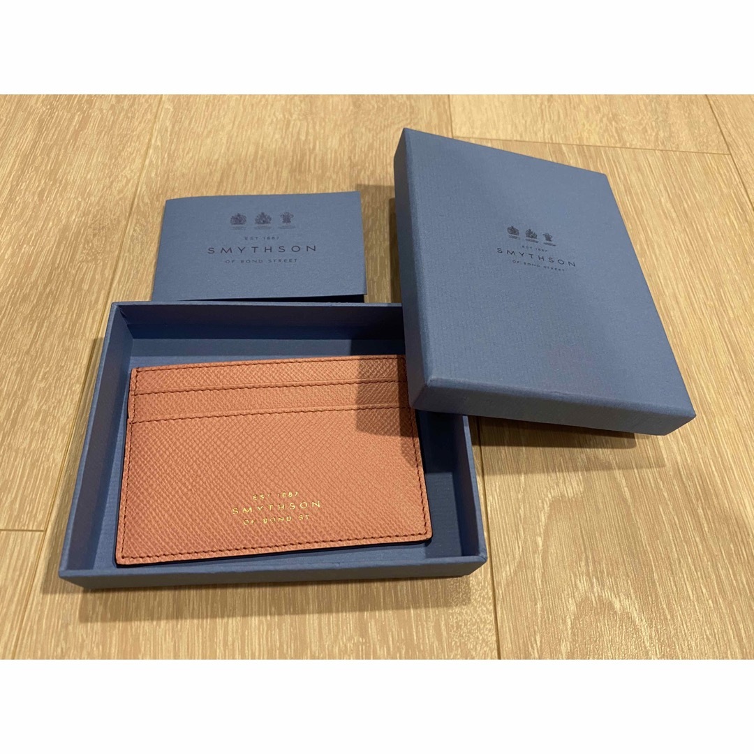 Smythson(スマイソン)のSmythson Panamaレザーフラットカードホルダー ② レディースのファッション小物(名刺入れ/定期入れ)の商品写真