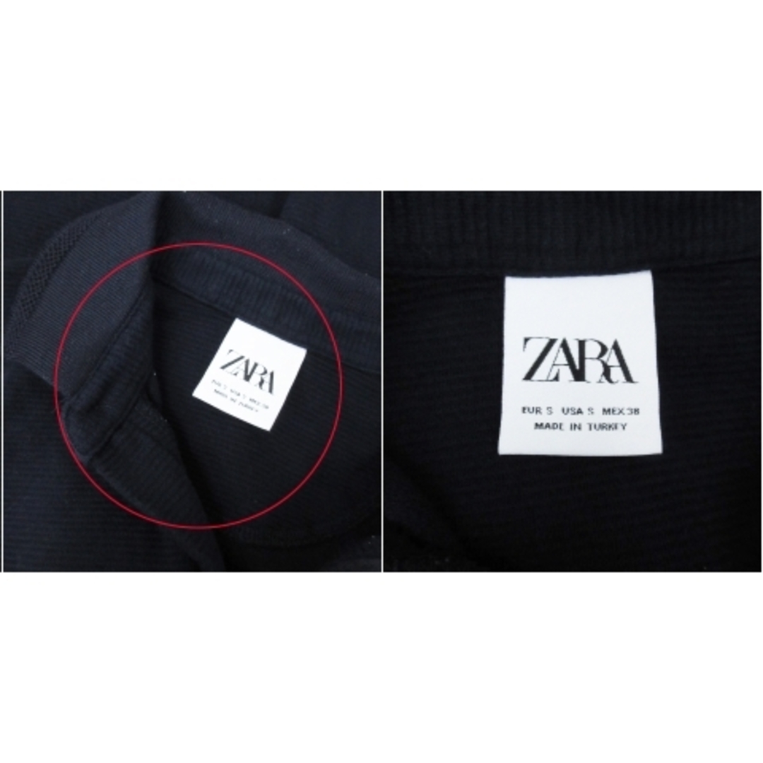 ZARA(ザラ)のザラ ZARA ポロシャツ 半袖 ポロカラー S 紺 ネイビー /FF9 メンズのトップス(ポロシャツ)の商品写真