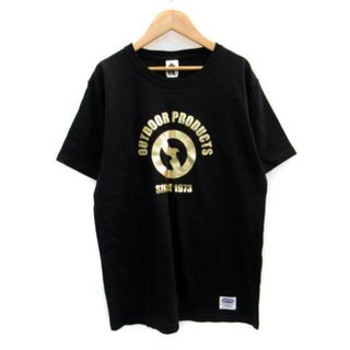 アウトドアプロダクツ(OUTDOOR PRODUCTS)のアウトドアプロダクツ Tシャツ カットソー 半袖 ラウンドネック M ブラック(Tシャツ/カットソー(半袖/袖なし))