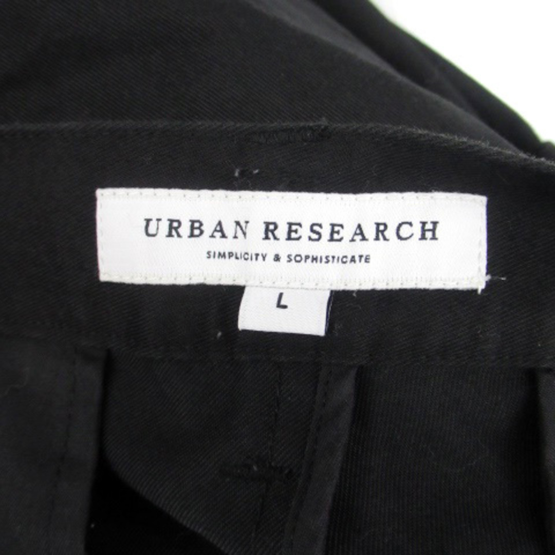 URBAN RESEARCH(アーバンリサーチ)のアーバンリサーチ テーパードパンツ 七分丈 ロールアップ L 黒 ブラック レディースのパンツ(その他)の商品写真