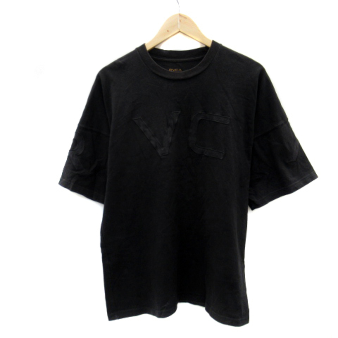 RVCA(ルーカ)のルーカ Tシャツ カットソー 半袖 ラウンドネック ロゴ S 黒 ブラック メンズのトップス(Tシャツ/カットソー(半袖/袖なし))の商品写真