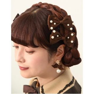 シマムラ(しまむら)のしまむら 青木美沙子コラボ リボンヘアクリップ3点セット(バレッタ/ヘアクリップ)