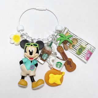 ディズニー(Disney)のネズミくん🐭🩵の サマーバケーション🏝️🌺🥞☀️ キーホルダー✨ (キーホルダー/ストラップ)