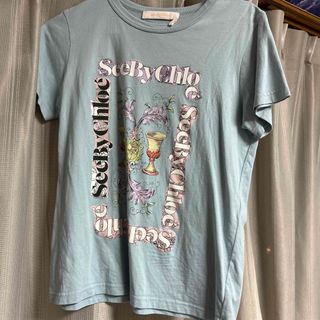 大人の方も♪Chloe クロエ 刺繍ロゴ 半袖 Tシャツ