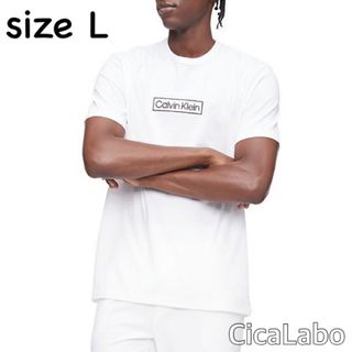 カルバンクライン(Calvin Klein)の【新品】カルバンクライン Tシャツ ヘリテージロゴ ホワイト L(Tシャツ/カットソー(半袖/袖なし))