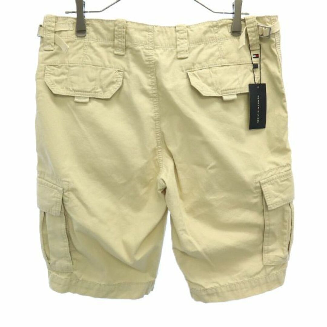 未使用タグ付きTOMMY HILFIGER本革Leatherレザーホットパンツ-