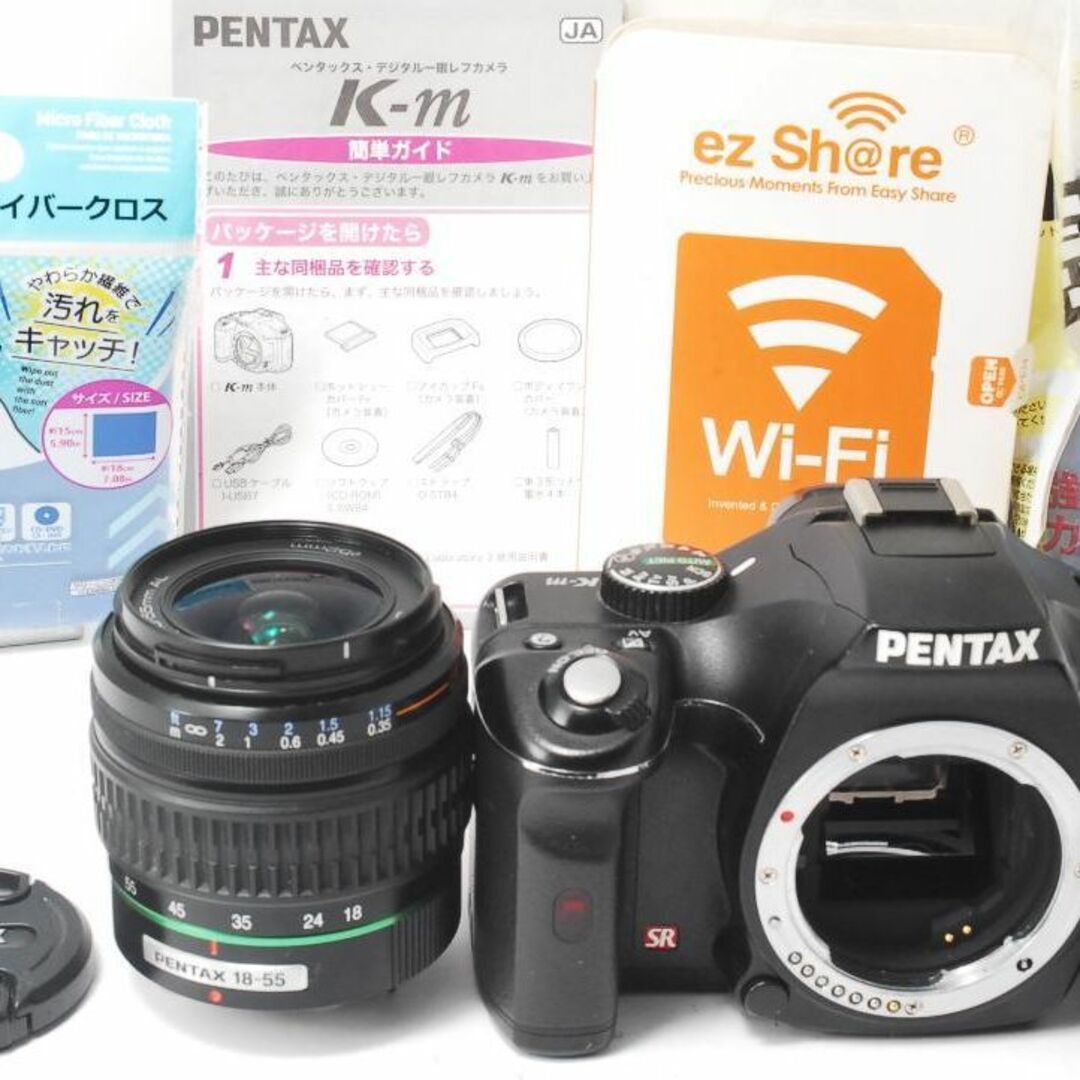 ❤️Wi-Fiでスマホ転送❤️コンパクトボディ❤PENTAX k-m❤️コスパ最