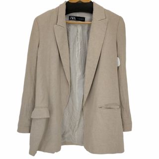 ZARA - ZARA(ザラ) リネンレーヨン ボタンレステーラード