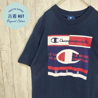 チャンピオン(Champion)のチャンピオン　USA製 ビンテージTシャツ　シングルステッチ　ビッグプリント(Tシャツ/カットソー(半袖/袖なし))