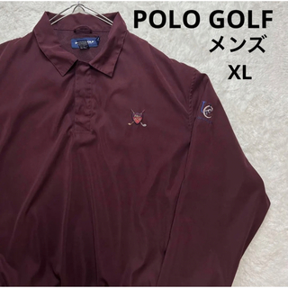 ポロゴルフ(Polo Golf)の【90s】 POLO GOLF ハーフボタン バーガンディー　メンズ XL(その他)