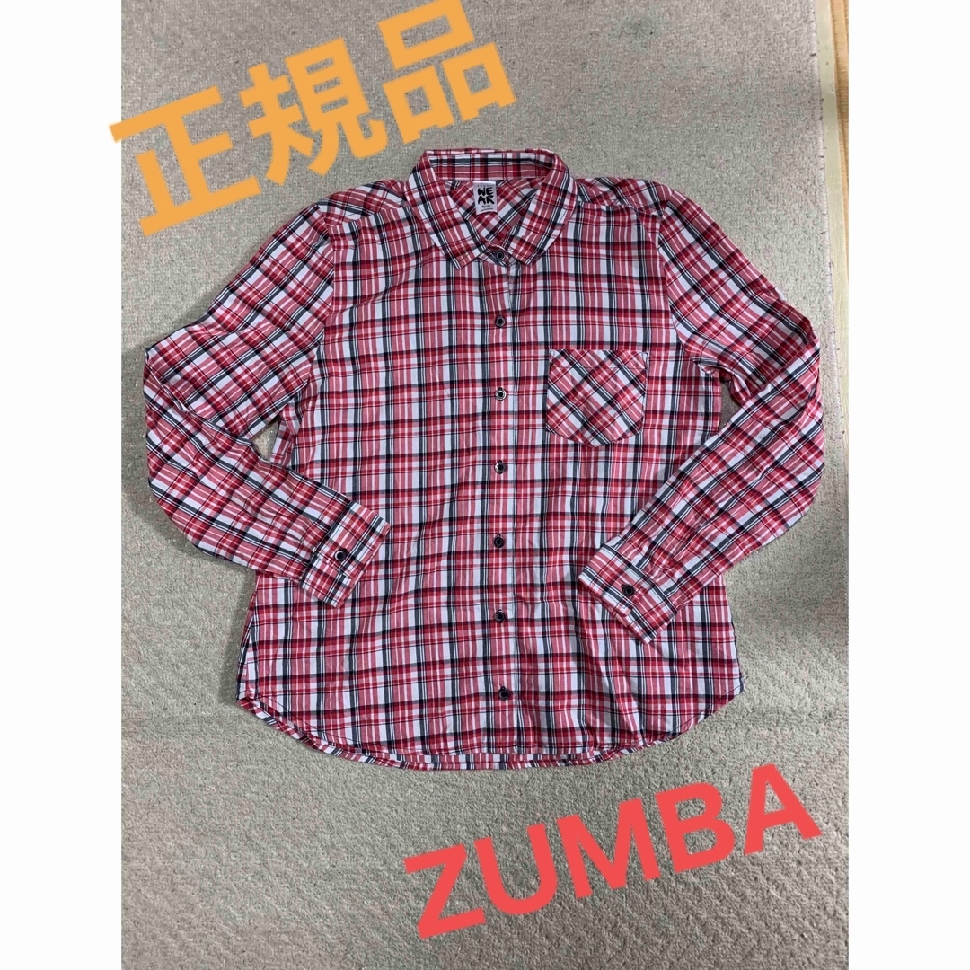 Zumba(ズンバ)のZumba ズンバ チェックシャツ♡ スポーツ/アウトドアのトレーニング/エクササイズ(トレーニング用品)の商品写真