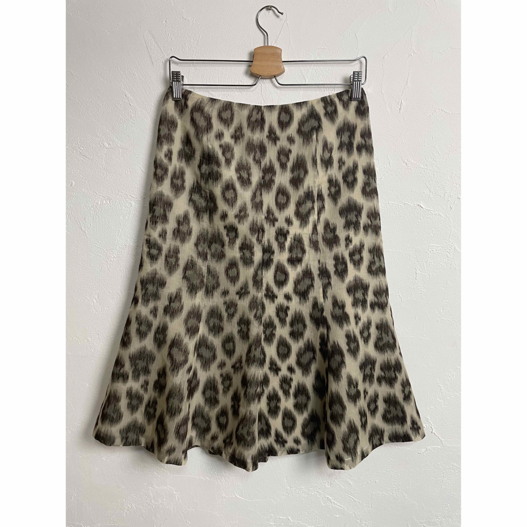 vintage leopard skirt レディースのスカート(ひざ丈スカート)の商品写真