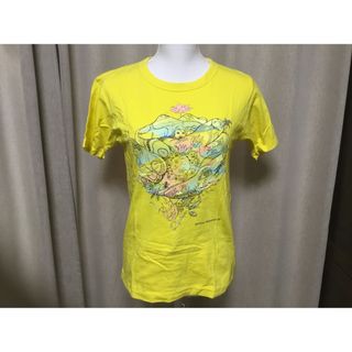 アラシ(嵐)の嵐(大野智デザイン)★ 新品　半袖　チャリティTシャツ　イエロー　S  1651(アイドルグッズ)