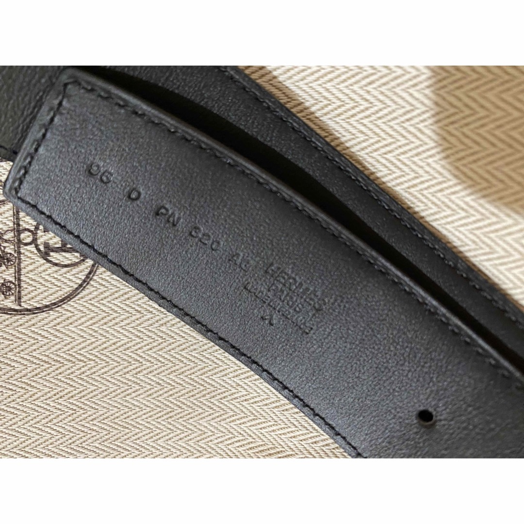 《エルメス ロコダイル》 ブラック 95cmベルト メンズ フランス製 D刻印 1