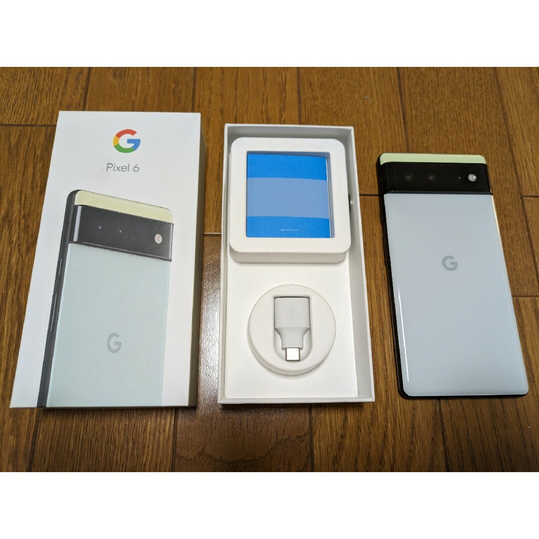 Google Pixel(グーグルピクセル)のPixel6 Sorta Seaform スマホ/家電/カメラのスマートフォン/携帯電話(スマートフォン本体)の商品写真