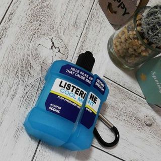 LISTERINE Airpods proケース リステリン ブルー(ヘッドフォン/イヤフォン)