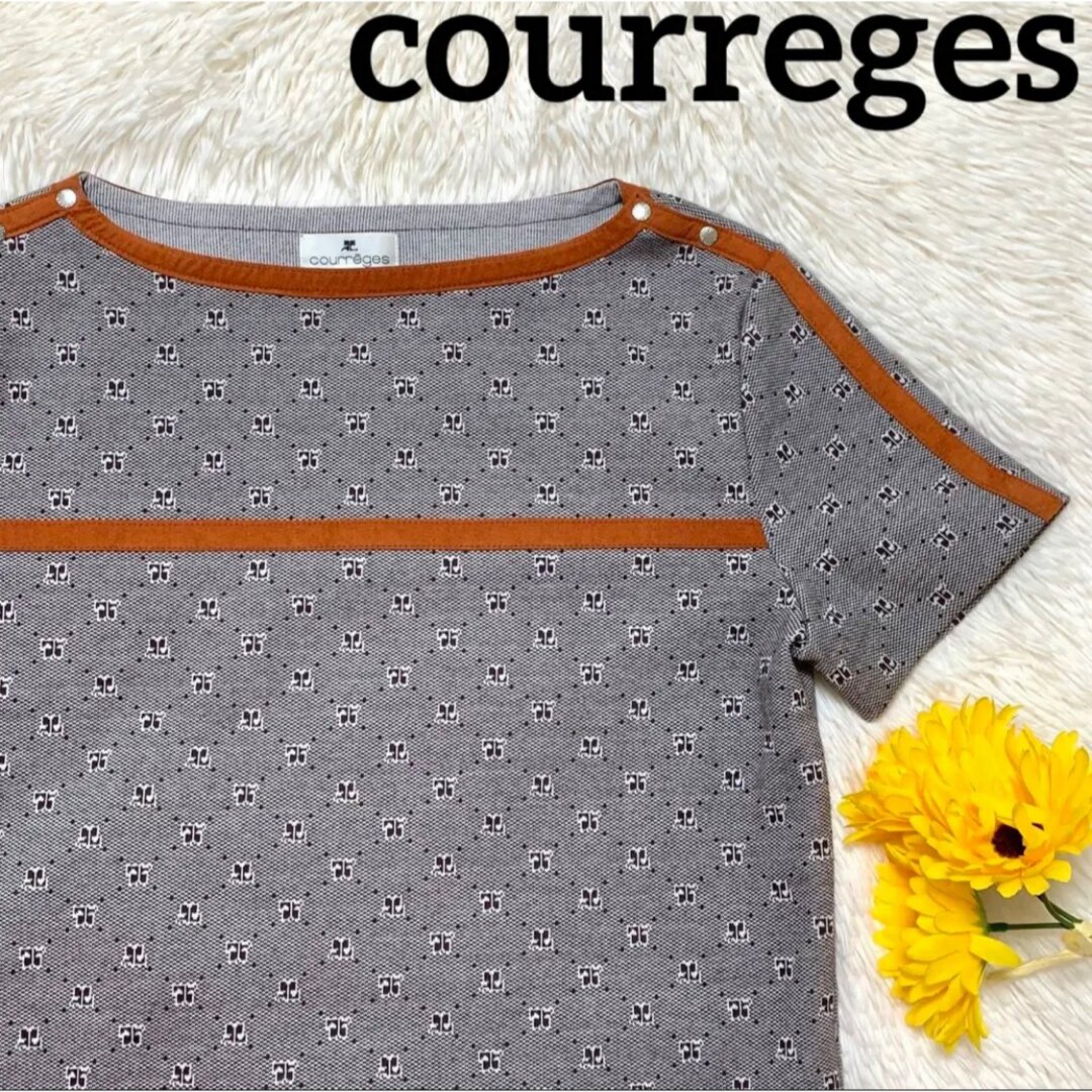 【美品/希少】courreges ヴィンテージ ロゴ総柄 Tシャツ 国内正規品 | フリマアプリ ラクマ