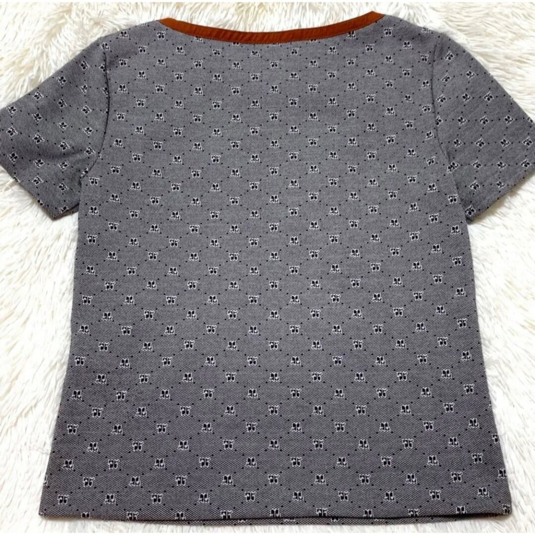 高い信頼 厚い信頼 Courreges - 【美品/希少】courreges ヴィンテージ ロゴ総柄 T Tシャツ(半袖/袖なし)
