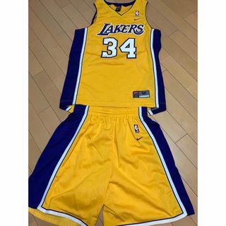 ナイキ(NIKE)のレア物！ NBA  レイカーズ ユニフォーム セットアップ シャキールオニール(タンクトップ)