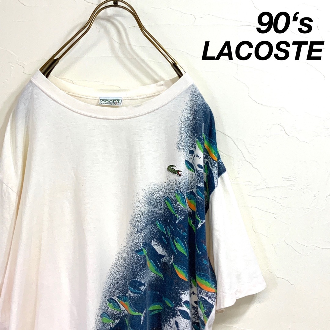90‘s LACOSTE  ラコステ フィッシュラッシュ tシャツ