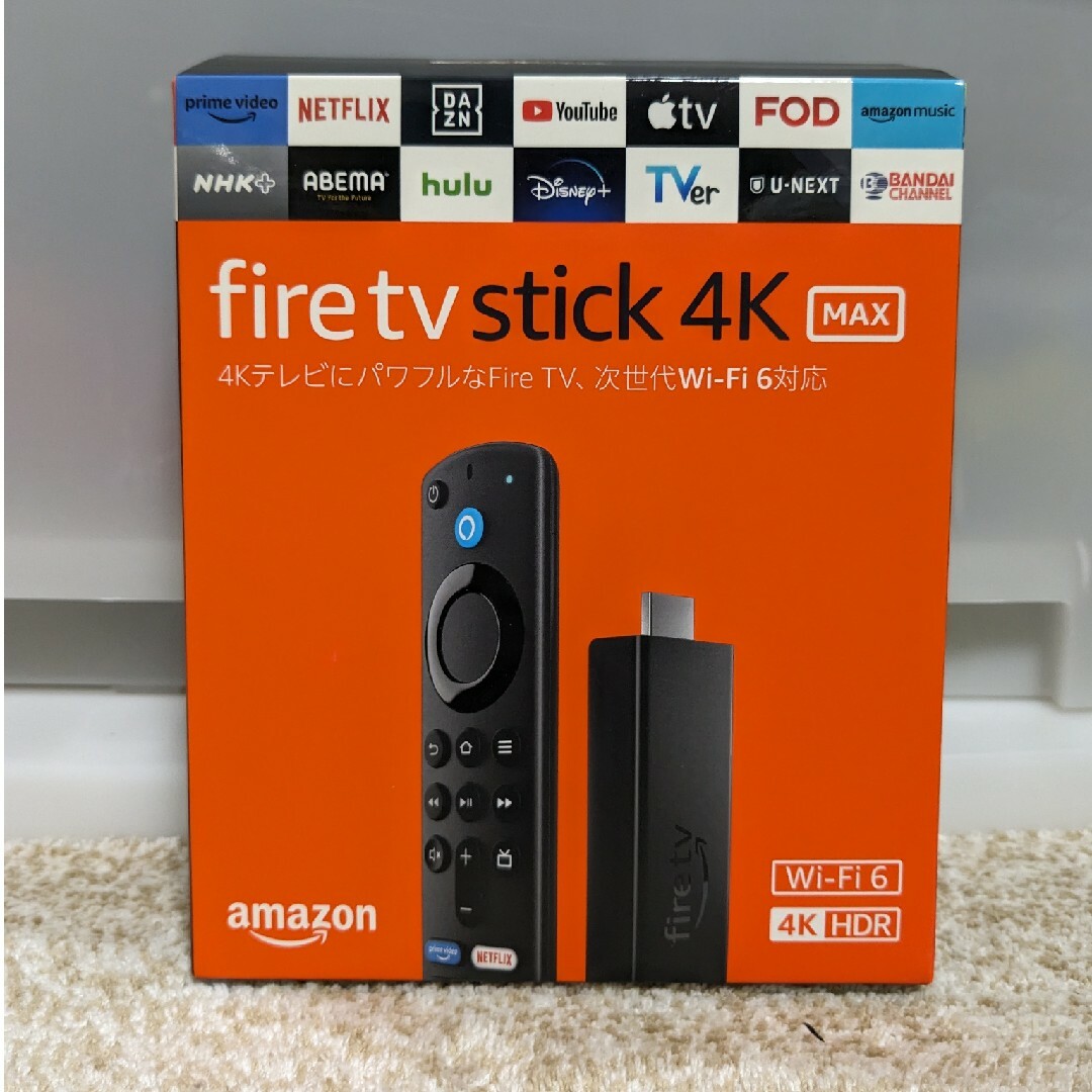 Amazon(アマゾン)のAmazon  Fire TV Stick  4K MAX スマホ/家電/カメラのテレビ/映像機器(映像用ケーブル)の商品写真