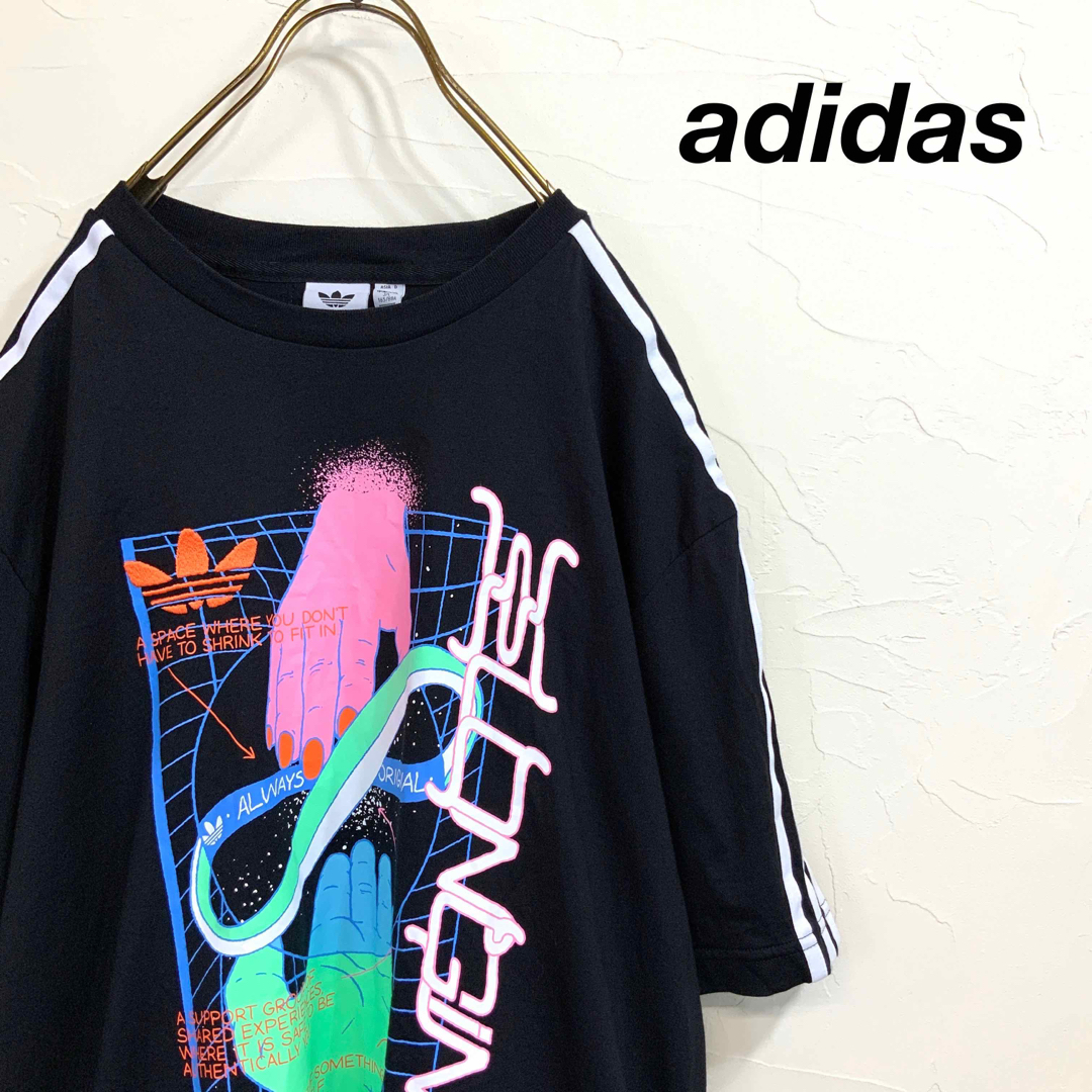 adidas(アディダス)の極美品 希少 adidas アディダス ハンディデザイン tシャツ メンズのトップス(Tシャツ/カットソー(半袖/袖なし))の商品写真