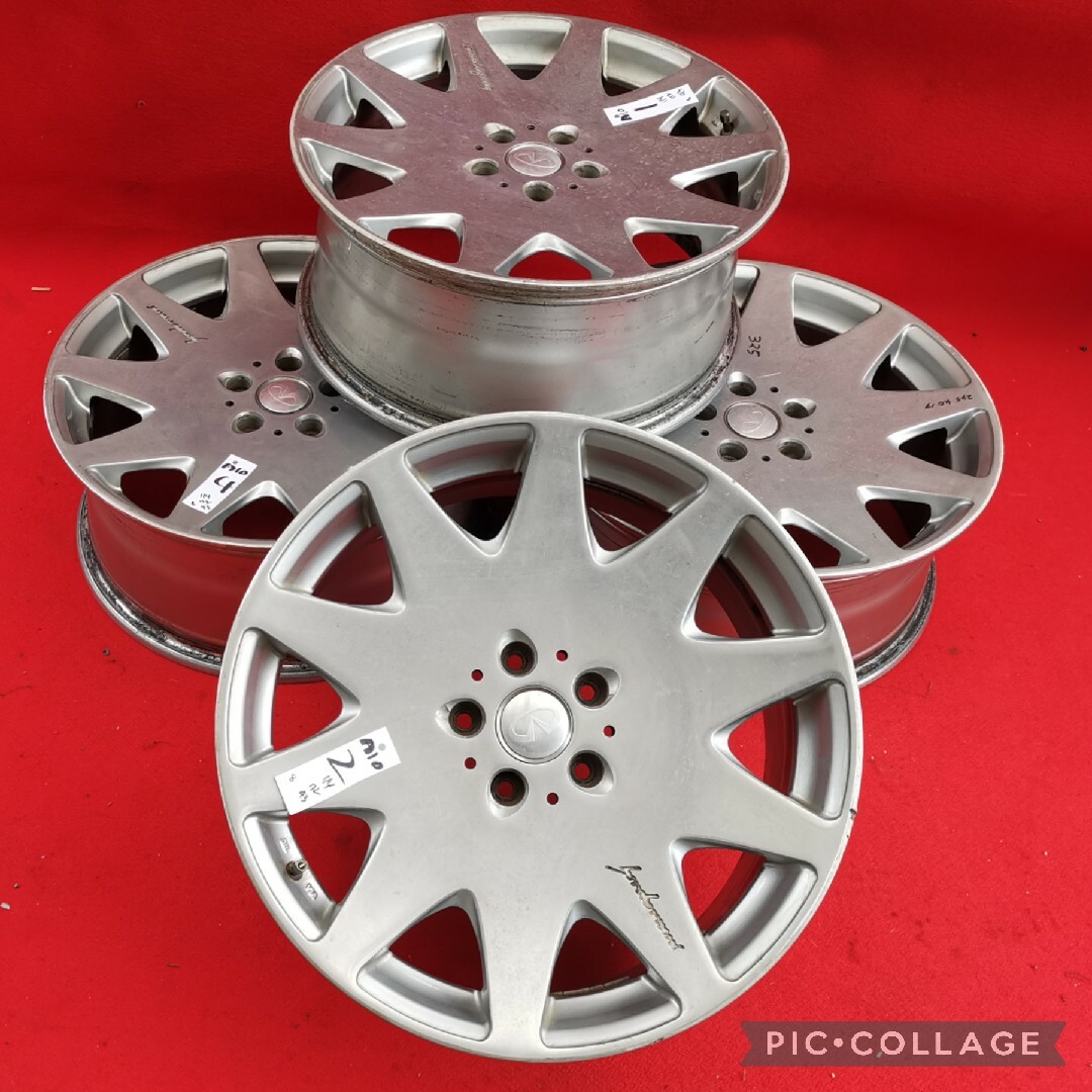 社外ホイール19インチホイールのみ 4本セット 19×8J 5穴 114.3 +の通販