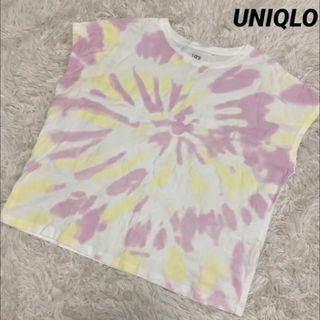 ユニクロ(UNIQLO)のUNIQLO コラボTシャツ Disney ミッキー タイダイ染め風 良品(Tシャツ(半袖/袖なし))