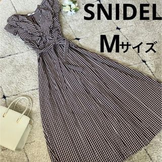 スナイデル(SNIDEL)のるん様専用【美品】SNIDEL スナイデル　オーバーショルダーワンピース(ロングワンピース/マキシワンピース)