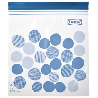 イケア(IKEA)のIKEA ジップロック フリーザーバッグ 4種セット(収納/キッチン雑貨)