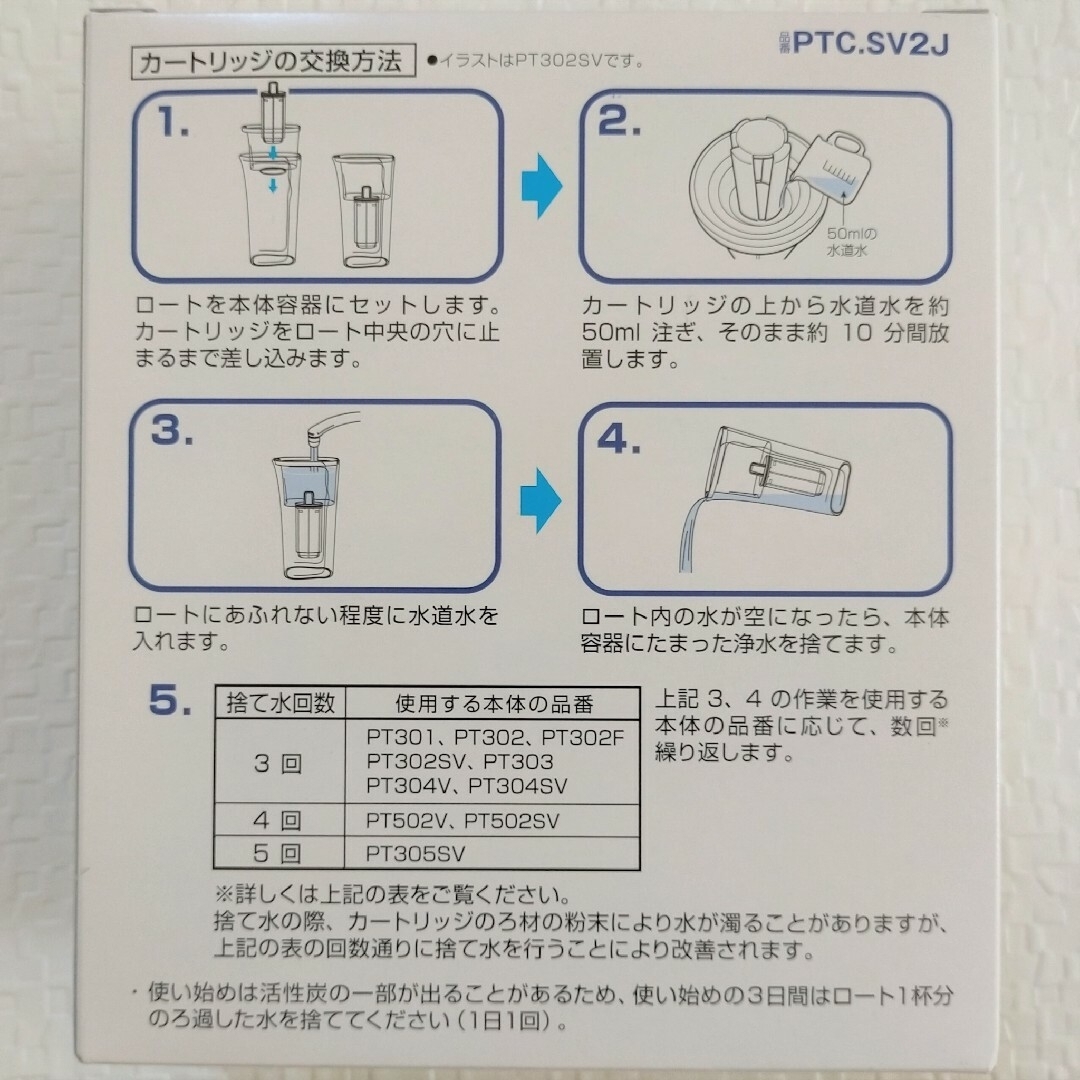 TORAY トレビーノ ポット型浄水器 交換用カートリッジ 2個入り