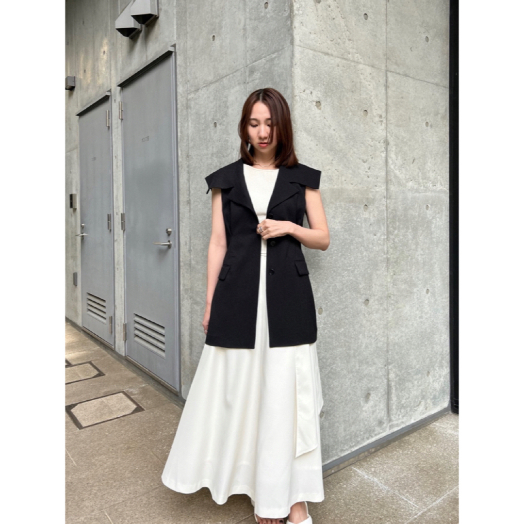 fray i.d ポイントカラーペプラムジレ 23ss - agedor.ma