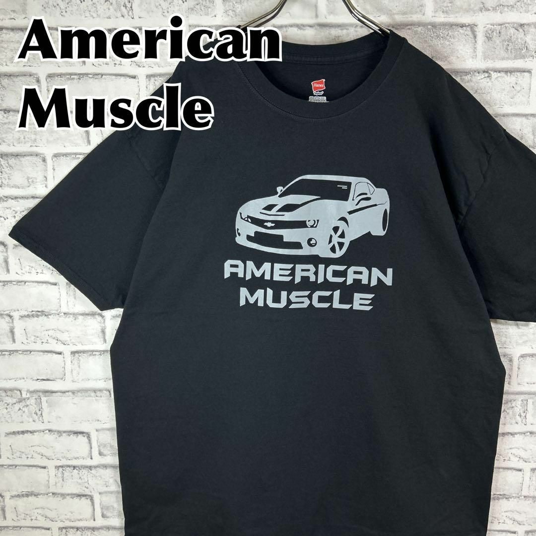 Hanes - AmericanMuscle アメリカンマッスル 外車 Tシャツ 半袖 輸入品