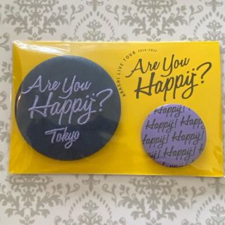 アラシ(嵐)のAre you Happy 嵐 アユハピ バッジ 松本潤 紫 東京(アイドルグッズ)