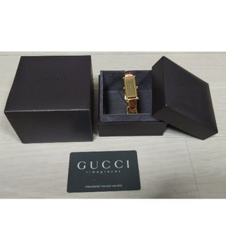 グッチ(Gucci)のGUCCI グッチ 時計 バングル 1500 ゴールド(腕時計)