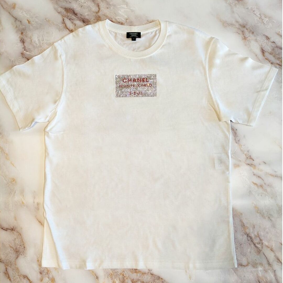 シャネル モンテカルロ ラインストーン ロゴ Tシャツ 非売品 | フリマアプリ ラクマ