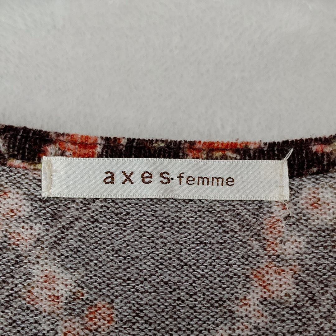 axes femme(アクシーズファム)のクラシカル 花柄 アーガイル ミニフレンチ袖 レース ワンピース M 重ね着 レディースのワンピース(ひざ丈ワンピース)の商品写真